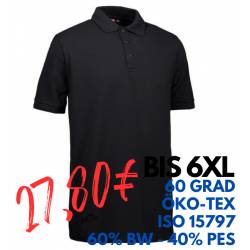 ARBEITS-POLO-SHIRT HERREN | PRO Wear 324 von ID / Farbe: schwarz / 50% BAUMWOLLE 50% POLYESTER - | MEIN-KASACK.de | kasa