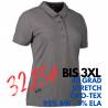 ARBEITS-POLO-SHIRT DAMEN | Business Stretch 535 von ID / Farbe: grau / 95% BAUMWOLLE 5% ELASTANE - | MEIN-KASACK.de | ka