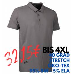 ARBEITS-POLO-SHIRT HERREN | Business  Stretch 534 von ID / Farbe: grau/ 95% BAUMWOLLE 5% ELASTANE - | MEIN-KASACK.de | k