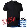 ARBEITS-POLO-SHIRT HERREN | Business  Stretch 534 von ID / Farbe: schwarz / 95% BAUMWOLLE 5% ELASTANE - | MEIN-KASACK.de