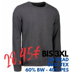 ARBEITS-SWEATSHIRT / ARBEITSPULLOVER HERREN|CORE O-Neck 615 von ID / Farbe: koks / 50% BAUMWOLLE 50% POLYESTER - | MEIN-