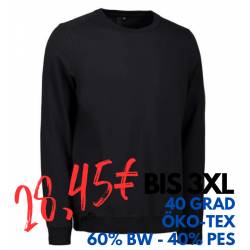 ARBEITS-SWEATSHIRT / ARBEITSPULLOVER HERREN|CORE O-Neck 615 von ID / Farbe: schwarz / 50% BAUMWOLLE 50% POLYESTER - | ME