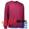 ARBEITS-SWEATSHIRT / ARBEITSPULLOVER HERREN | Classic 600 von ID / Farbe: bordeaux / 70% BAUMWOLLE 30% POLYESTER - | MEI