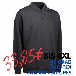 ARBEITS-SWEATSHIRT / ARBEITSPULLOVER HERREN | Classic Polo 601 von ID / Farbe: koks / 70% BAUMWOLLE 30% POLYESTER - | ME