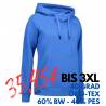 ARBEITS-HOODIE / ARBEITSPULLOVER DAMEN | CORE 637 von ID / Farbe: azur / 60% BAUMWOLLE 40% POLYESTER - | MEIN-KASACK.de 