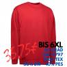 ARBEITS-SWEATSHIRT / ARBEITSPULLOVER HERREN | PRO Wear Classic 360 von ID / Farbe: rot / 60% BAUMWOLLE 40% POLYESTER - |