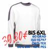 ARBEITS-SWEATSHIRT / ARBEITSPULLOVER HERREN | PRO Wear Kontrast 362 von ID / Farbe: weiß / 60% BAUMWOLLE 40% POLYESTER -