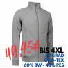 ARBEITSJACKE / FULL ZIPPER / SWEATJACKE HERREN | 628 von ID / Farbe: grau / 60% BAUMWOLLE 40% POLYESTER - | MEIN-KASACK.