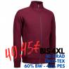 ARBEITSJACKE / FULL ZIPPER / SWEATJACKE HERREN | 628 von ID / Farbe: bordeaux / 60% BAUMWOLLE 40% POLYESTER - | MEIN-KAS