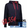 ARBEITSJACKE / FULL ZIPPER / SWEATJACKE HERREN | Bonded 630 von ID / Farbe: navy / 100% BAUMWOLLE - | MEIN-KASACK.de | k