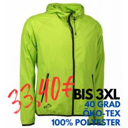 ARBEITSJACKE / WINDJACKE / WINDBREAKER 710 von ID / Farbe: lime / 100% POLYESTER - | MEIN-KASACK.de | kasack | kasacks |