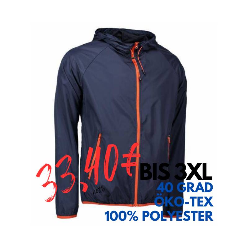 ARBEITSJACKE / WINDJACKE / WINDBREAKER 710 von ID / Farbe: navy / 100% POLYESTER | MEIN-KASACK.de - KASACK - KASACKS