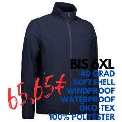 ARBETISJACKE / SOFTSHELLJACKE HERREN | 854 von ID / Farbe: navy / 100% POLYESTER - | MEIN-KASACK.de | kasack | kasacks |