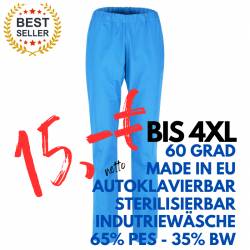 Damenhose 2648 von MEIN-KASACK.de / Farbe: azur / 170g/m² - 65%PES - 35%BW - | MEIN-KASACK.de | kasack | kasacks | kassa