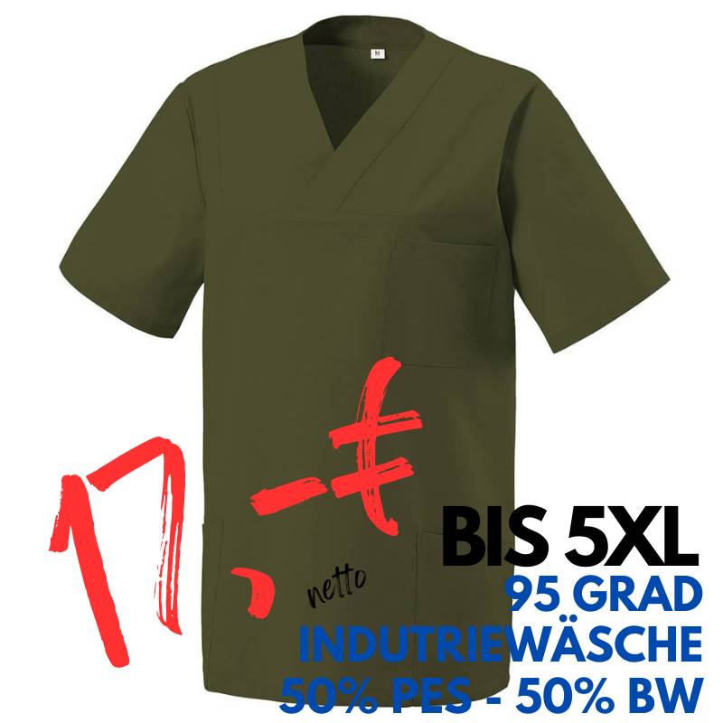 Herren -  Kasack 273 von MEIN-KASACK.de / Farbe: olive / 50% Baumwolle 50% Polyester 175 gr. | MEIN-KASACK.de - KASACK - KASACKS