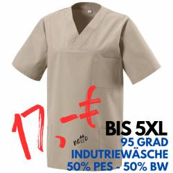 Herren -  Kasack 273 von MEIN-KASACK.de / Farbe: sand  / 50% Baumwolle 50% Polyester 175 gr. - | MEIN-KASACK.de | kasack