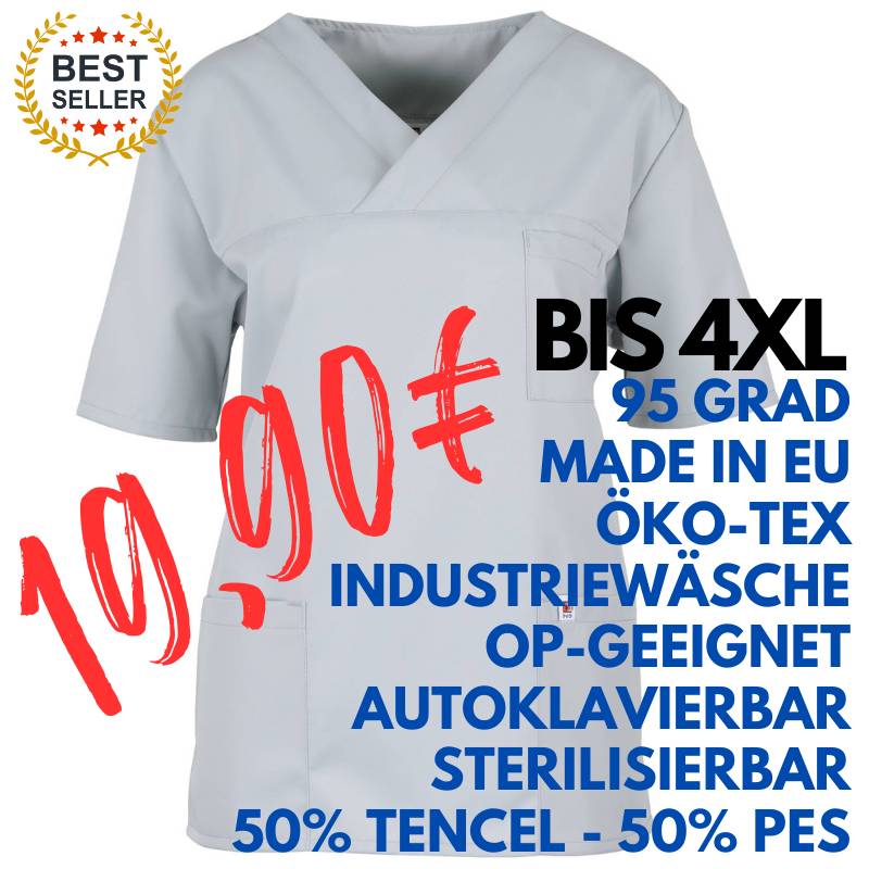 Herren-Kasack / OP - Kasack - 2700 von MEIN-KASACK.de / Farbe: hellgrau / 50%PES - 50%Tencel - 200g/m² | MEIN-KASACK.de - KASACK - KASACKS