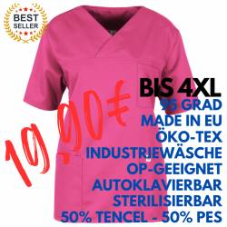 Herren-Kasack / OP - Kasack - 2700 von MEIN-KASACK.de / Farbe: pink / 50%PES - 50%Tencel - 200g/m² - | MEIN-KASACK.de | 