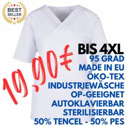 Herren-Kasack / OP - Kasack - 2700 von MEIN-KASACK.de / Farbe: weiß / 50%PES - 50%Tencel - 200g/m² - | MEIN-KASACK.de | 