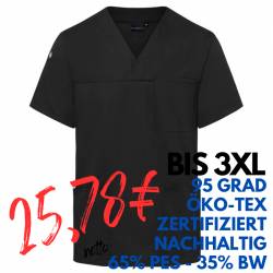 Herren-Kasack - KS 65 - ESSENTIAL von KARLOWSKY / Farbe: schwarz / 65% Polyester-35% Baumwolle-150 g - | MEIN-KASACK.de 