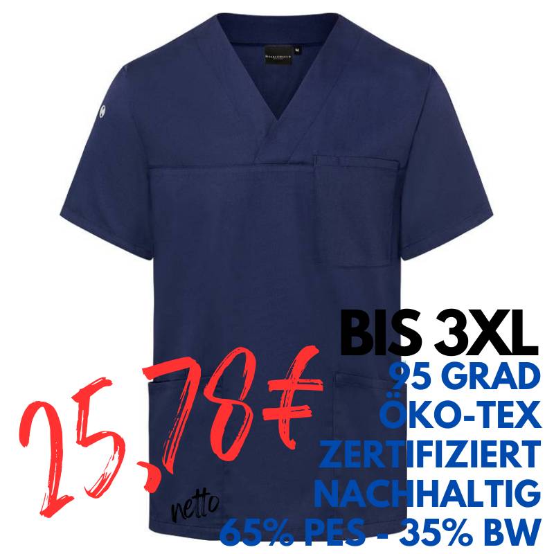 HERREN - KASACK KS 65 - ESSENTIAL von KARLOWSKY / Farbe: marine / 65% Polyester-35% Baumwolle-150 g | MEIN-KASACK.de - KASACK - KASACKS