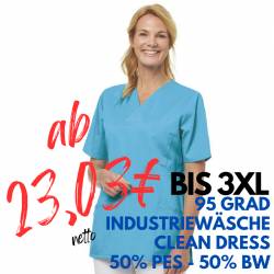 Damen -  Schlupfjacke 2732 von LEIBER / Farbe: türkis / 50% Baumwolle 50% Polyester - | MEIN-KASACK.de | kasack | kasack