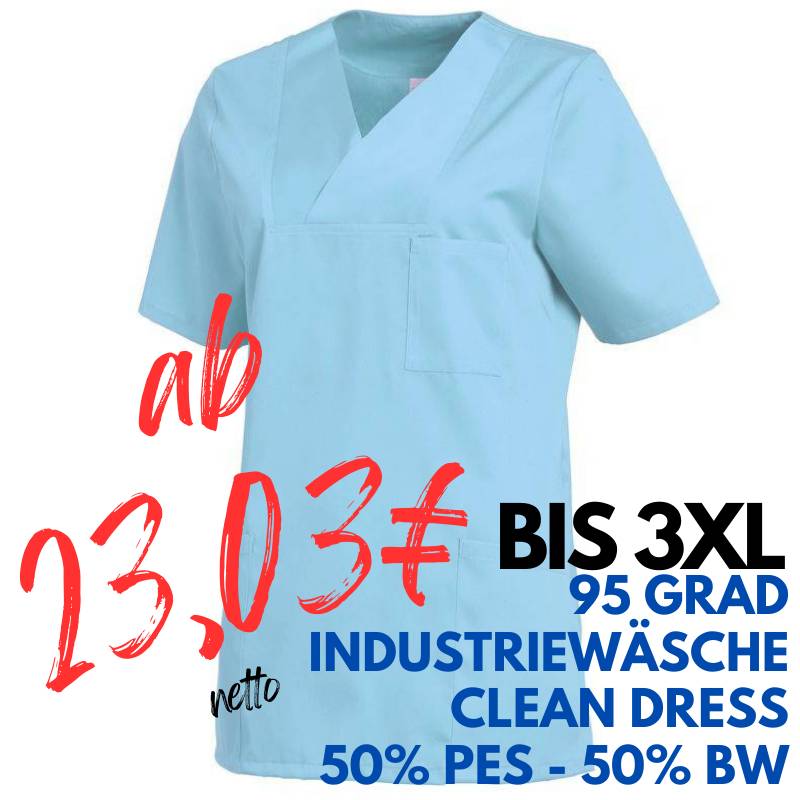 DAMEN - KASACK 2732 von LEIBER / Farbe: aqua / 50% Baumwolle 50% Polyester | MEIN-KASACK.de - KASACK - KASACKS