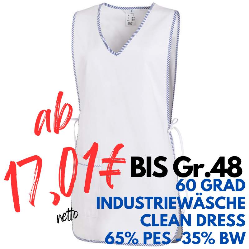 Überwurfschürze 594 von LEIBER / Farbe: weiß / 65 % Polyester 35 % Baumwolle | MEIN-KASACK.de - KASACK - KASACKS