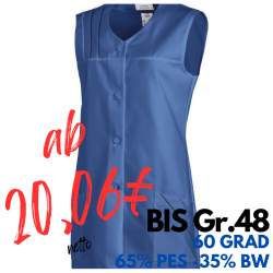 KASACK OHNE ARM 553 von LEIBER / Farbe: blau / 65 % Polyester 35 % Baumwolle