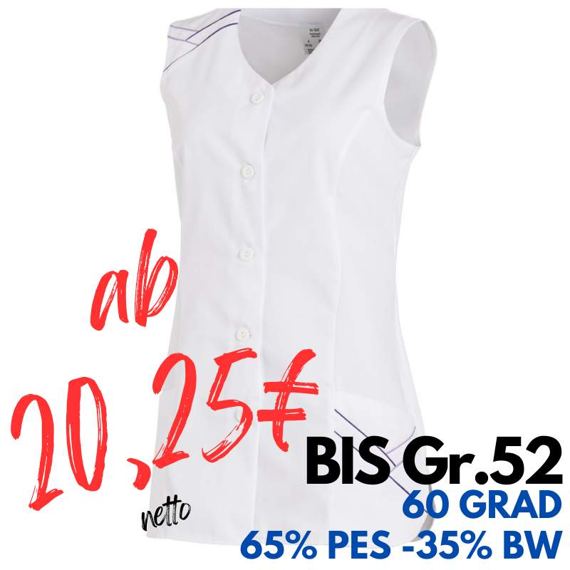 KASACK OHNE ARM 1247 von LEIBER / Farbe: weiß / 65 % Polyester 35 % Baumwolle | MEIN-KASACK.de - KASACK - KASACKS