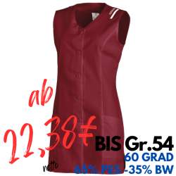 Kasack ohne Arm 1246 von LEIBER / Farbe: bordeaux / 65 % Polyester 35 % Baumwolle