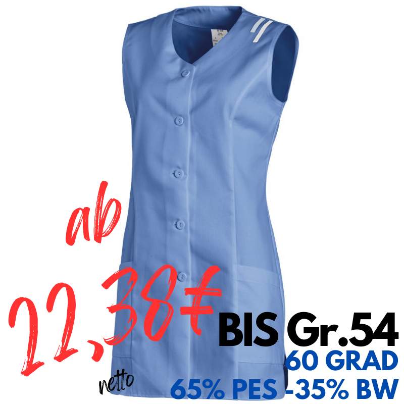 KASACK OHNE ARM 1246 von LEIBER / Farbe: blau / 65 % Polyester 35 % Baumwolle | MEIN-KASACK.de - KASACK - KASACKS