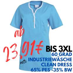 DAMEN - TENCEL - KASACK 1335 von LEIBER / Farbe: türkis / 50% Baumwolle, 50% Polyester