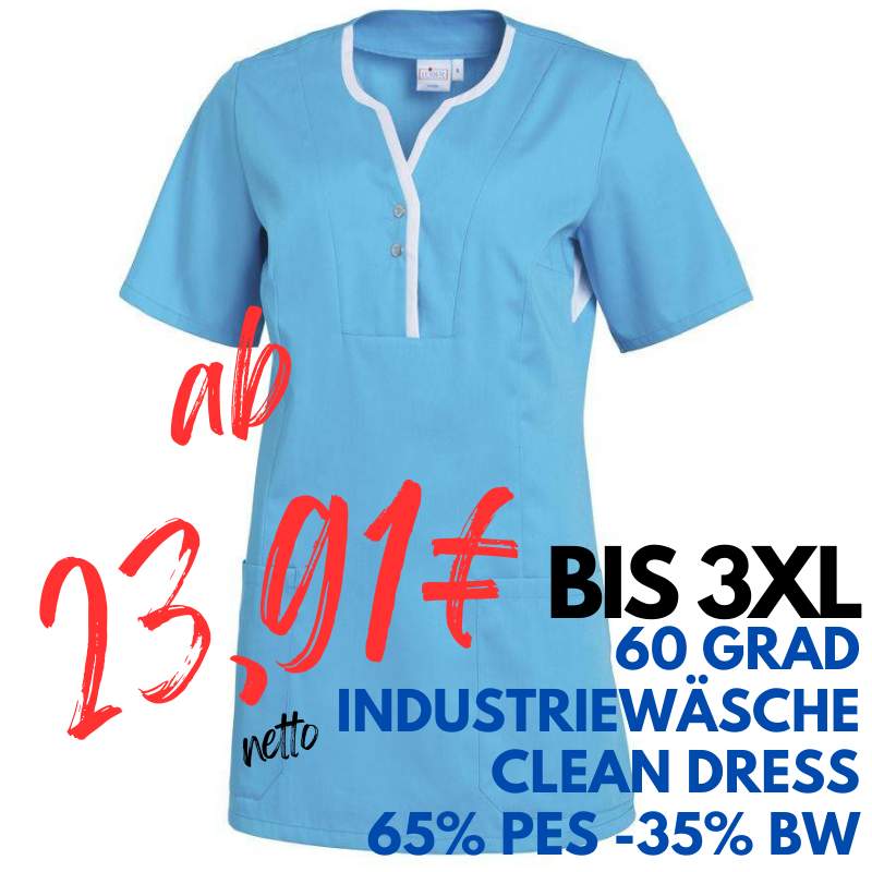 Damen - TENCEL-Kasack / Schlupfjacke 1335 von LEIBER / Farbe: türkis / 50% Baumwolle, 50% Polyester | MEIN-KASACK.de - KASACK - KASACKS