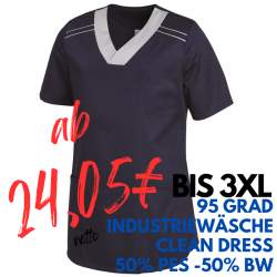 Herren-Kasack - 1344 von LEIBER / Farbe: marine/silbergrau / 50 % Polyester 50 % Baumwolle