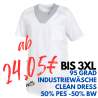 Herren-Kasack - 1344 von LEIBER / Farbe: weiß/silber / 50 % Polyester 50 % Baumwolle