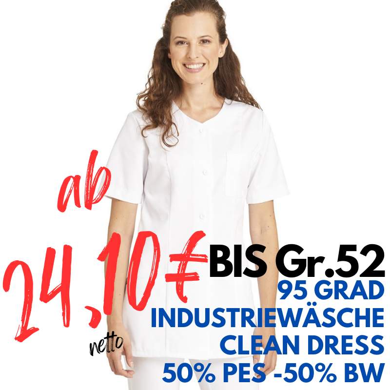 DAMEN - KASACK 663 von LEIBER / Farbe: weiß / 50% Baumwolle 50% Polyester | MEIN-KASACK.de - KASACK - KASACKS