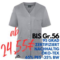 Damen - Kasack KS 63 - ESSENTIAL von KARLOWSKY / Farbe: platingrau / 65% Polyester-35% Baumwolle-150 g