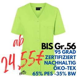 Damen - Kasack KS 63 - ESSENTIAL von KARLOWSKY / Farbe: kiwi / 65% Polyester-35% Baumwolle-150 g