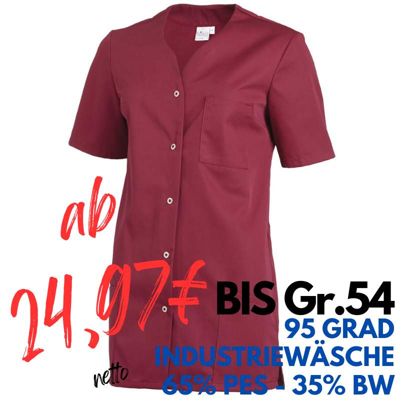 DAMEN - KASACK 2549 von LEIBER / Farbe: beere / 65 % Polyester 35 % Baumwolle 190 g/m² | MEIN-KASACK.de - KASACK - KASACKS