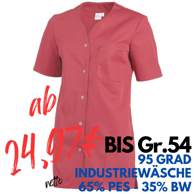 DAMEN - KASACK 2549 von LEIBER / Farbe: rot / 65 % Polyester 35 % Baumwolle 190 g/m² | MEIN-KASACK.de - KASACK - KASACKS