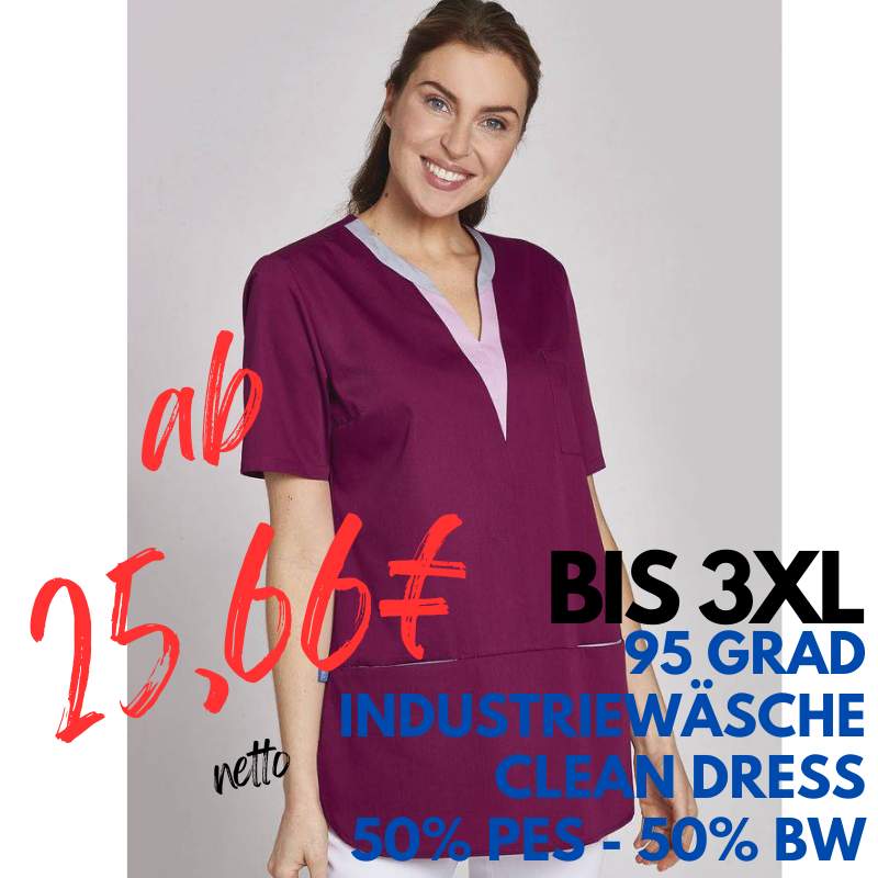 DAMEN - KASACK 1334 von LEIBER / Farbe: beere/lavendel / 50% Baumwolle, 50% Polyester | MEIN-KASACK.de - KASACK - KASACKS