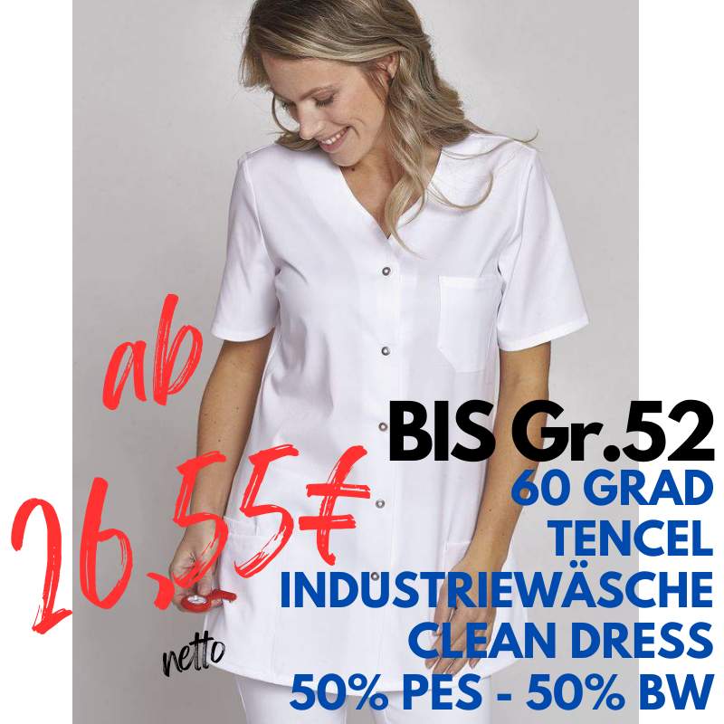 DAMEN - TENCEL - KASACK 1336 von LEIBER / Farbe: weiß / 48% Tencel, 48% Polyester, 4% Elastolefin | MEIN-KASACK.de - KASACK - KASACKS