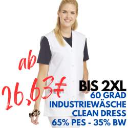 KASACK OHNE ARM 515 von LEIBER / Farbe: weiß / 65 % Polyester 35 % Baumwolle