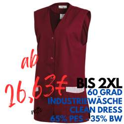 Kasack ohne Arm 515 von LEIBER / Farbe: bordeaux / 65 % Polyester 35 % Baumwolle