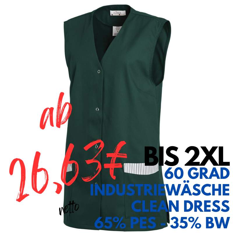 Damen -  Kasack ohne Arm 515 von LEIBER / Farbe: bottle green / 65 % Polyester 35 % Baumwolle | MEIN-KASACK.de - KASACK - KASACKS