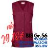 Damen-Kasack - ohne Arm - KS 40 von KARLOWSKY / Farbe: bordeaux / 65% Polyester-35% Baumwolle-215 g