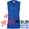 Damen-Kasack - ohne Arm - KS 40 von KARLOWSKY / Farbe: blau / 65% Polyester-35% Baumwolle-215 g