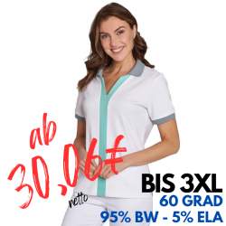 Damen - STRETCH-Kasack 1330 von LEIBER / Farbe: weiß / 95% Baumwolle / 5% Elasthan