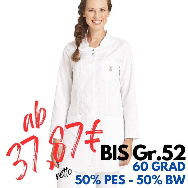 DAMEN - LONGKASACK 2503 von LEIBER / Farbe: weiß /  50% Baumwolle 50% Polyester ca. 180 g/m² | MEIN-KASACK.de - KASACK - KASACKS